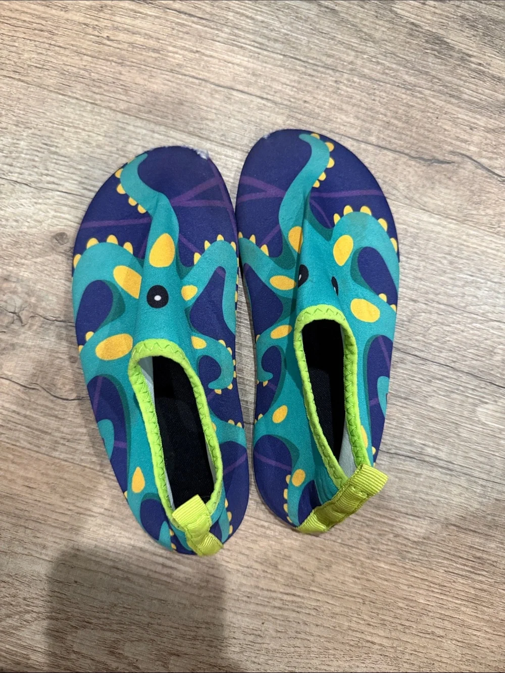 Kids' Teal & Purple Octopus Water Shoes